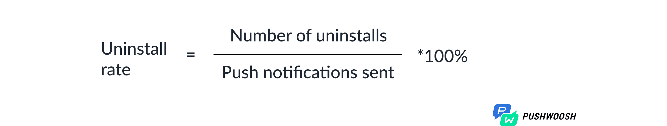 Uninstall rate formula 
